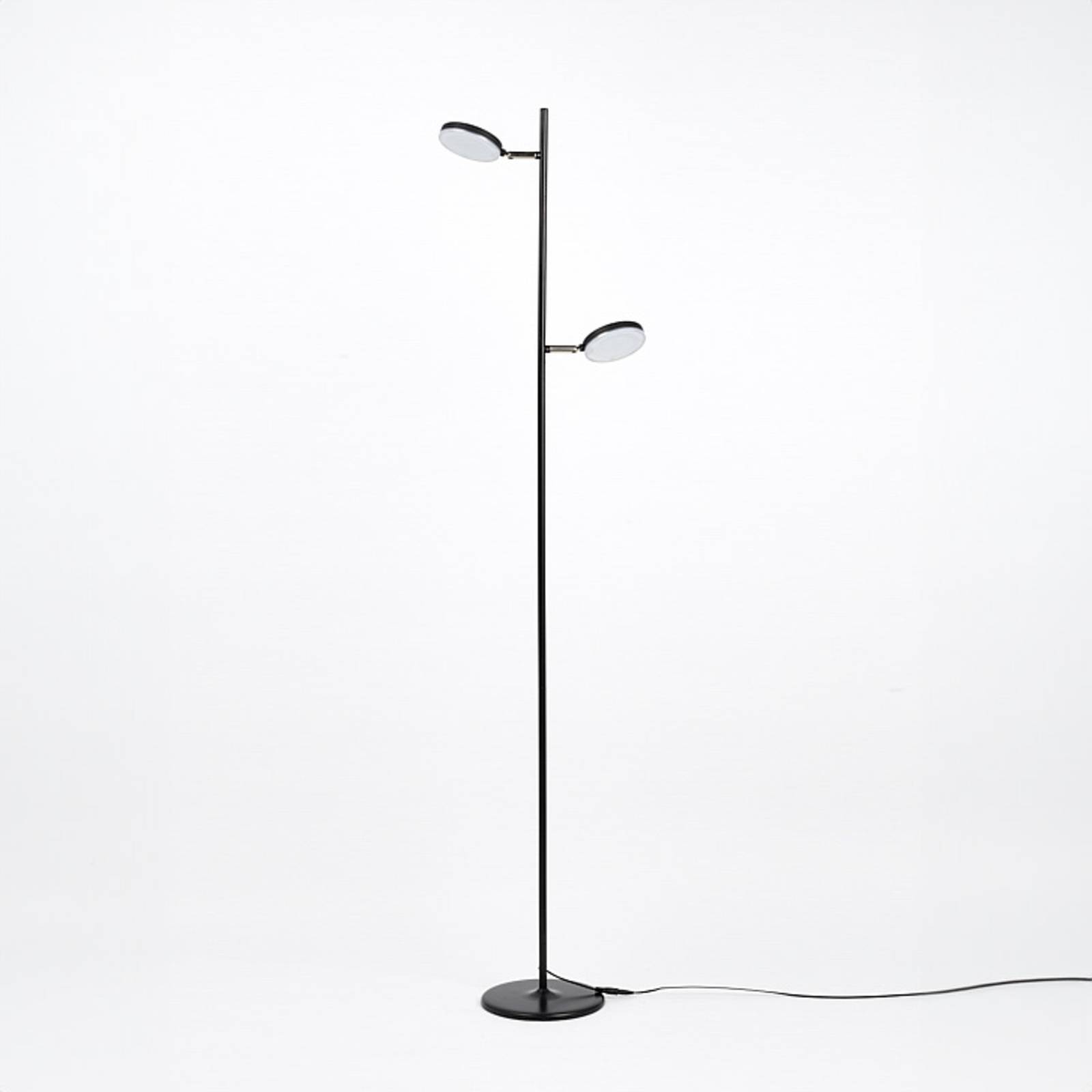 Aluminor Declic LED-Stehleuchte 2-flammig schwarz Aluminor Declic LED-Stehleuchte 2-flammig schwarz von Aluminor
