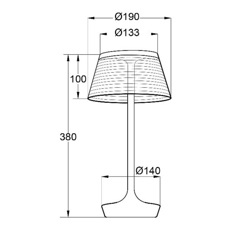 Aluminor La Petite Lampe LED-Tischlampe, weiß von Aluminor