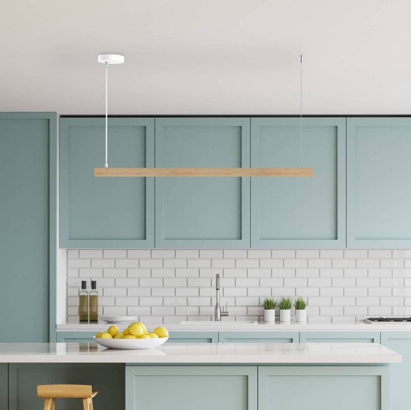 Aluminor Linha LED-Hängeleuchte, Buchenholz, 100cm von Aluminor