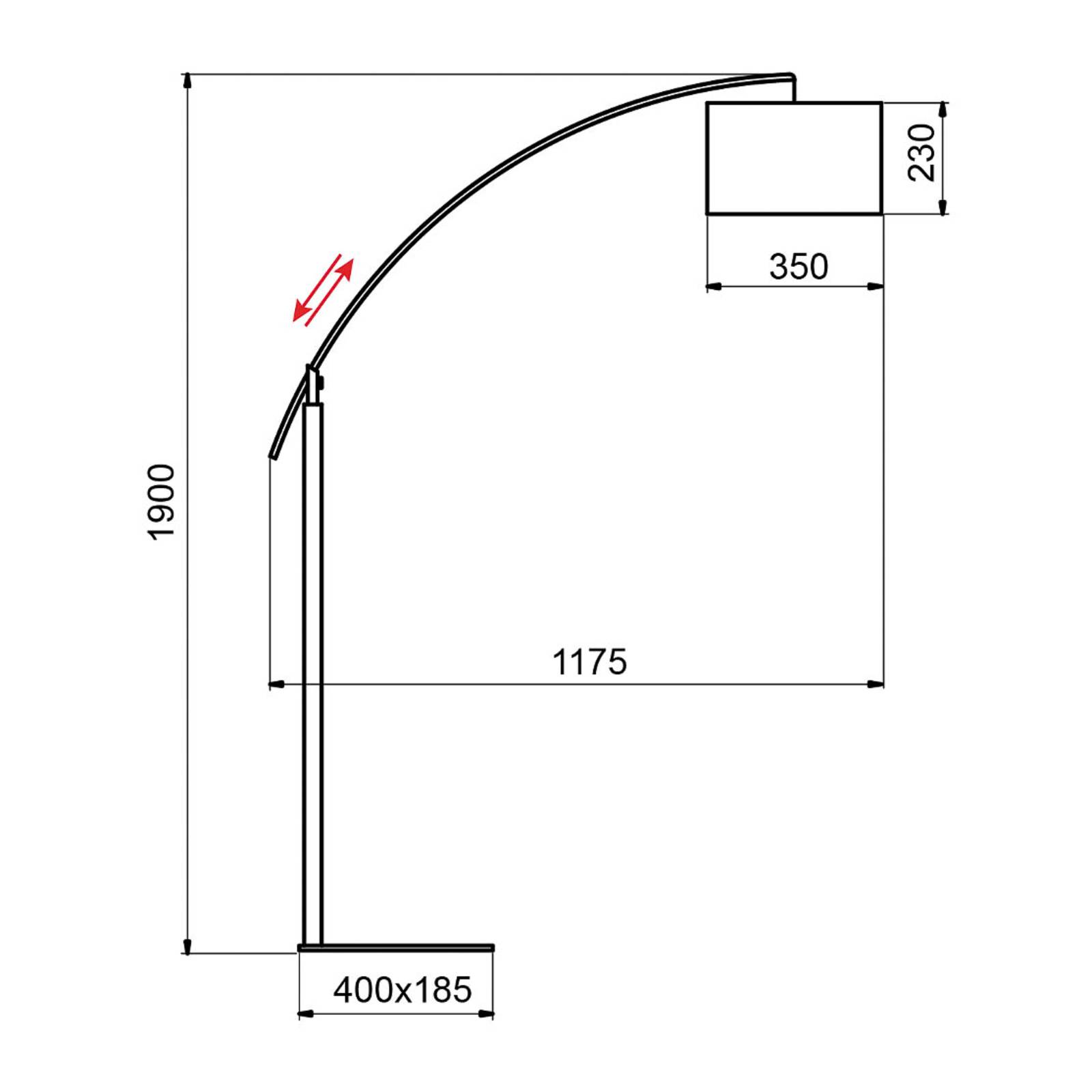 Aluminor Rainbow Stehlampe aus Metall, chrom von Aluminor