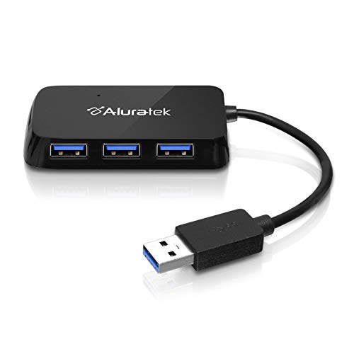Aluratek 4-Port USB 3.1 SuperSpeed Hub with Attached Cable (AUH2304F) von Aluratek