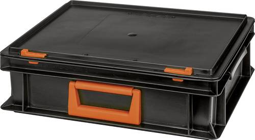 Alutec 139210110188 Kunststoffbox Magnus PC 10 (B x H x T) 400 x 133 x 300mm Schwarz, Orange 1St. von Alutec