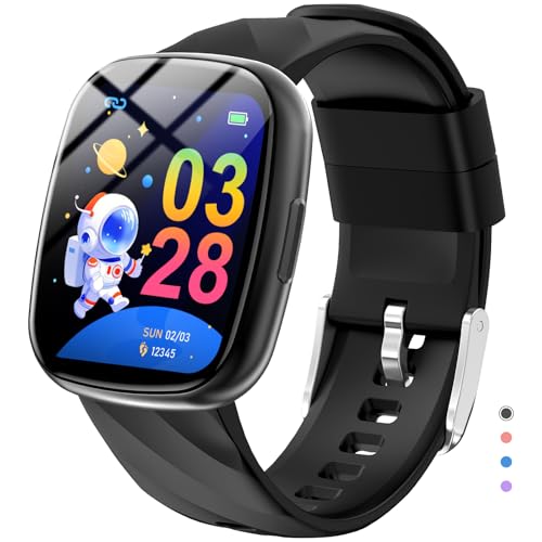 Alutoria Smartwatch Kinder, Kinder Telefonuhr Sport Fitness für Kinder, IP68 Wasserdicht, 100+ Sportmodi, Benachrichtigungen Nachrichten, Fitness-Tracker für Jungen Mädchen, Helles schwarz Alutoria Smartwatch Kinder, Kinder Telefonuhr Sport Fitness für Kinder, IP68 Wasserdicht, 100+ Sportmodi, Benachrichtigungen Nachrichten, Fitness-Tracker für Jungen Mädchen, Helles schwarz von Alutoria
