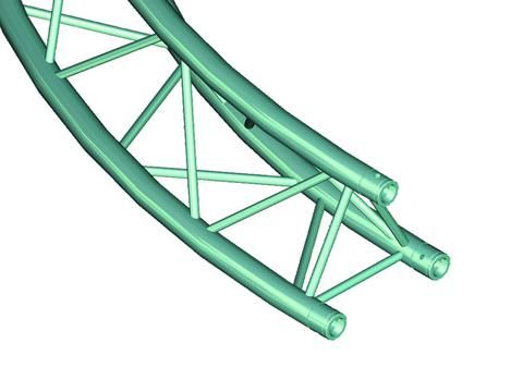 Alutruss DECOLOCK DQ-3 Element f.Kreis d=2m /\ 90° von Alutruss