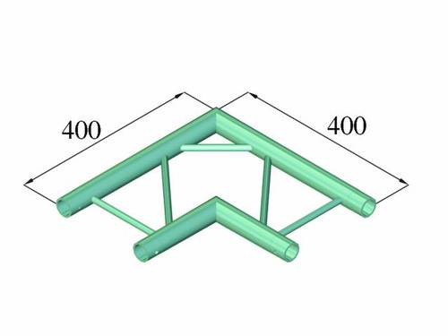 Alutruss DECOLOCK DQ2-PAC21H 2-Punkt Traverse Ecke 90° von Alutruss