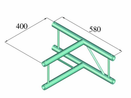 Alutruss DECOLOCK DQ2-PAT36V 2-Punkt Traverse T-Stück 90° von Alutruss