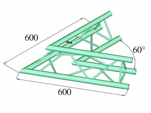 Alutruss DECOLOCK DQ3-PAC20 3-Punkt Traverse Ecke 60° von Alutruss