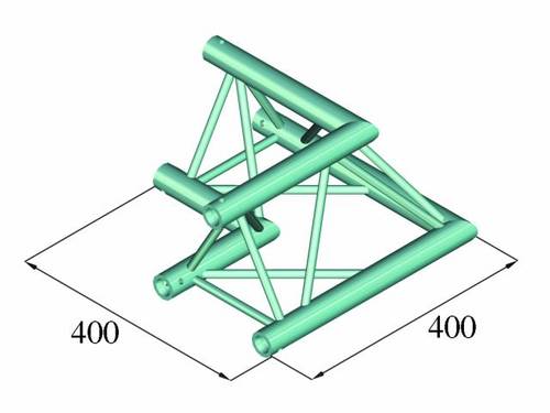 Alutruss DECOLOCK DQ3-PAC21 3-Punkt Traverse Ecke 90° von Alutruss