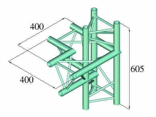 Alutruss DECOLOCK DQ3-PAC44 3-Punkt Traverse 4-Weg-Ecke 90° Alutruss DECOLOCK DQ3-PAC44 3-Punkt Traverse 4-Weg-Ecke 90° von Alutruss