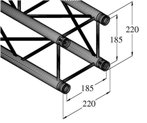 Alutruss DECOLOCK DQ4-3000 4-Punkt Traverse 300cm Alutruss DECOLOCK DQ4-3000 4-Punkt Traverse 300cm von Alutruss
