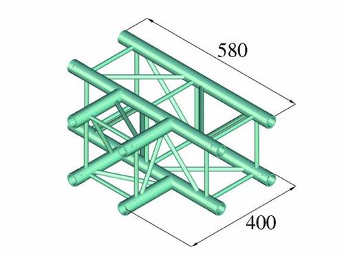 Alutruss DECOLOCK DQ4-PAT35 4-Punkt Traverse T-Stück 90° von Alutruss