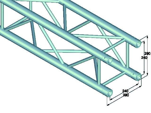 Alutruss QUADLOCK QL-ET34-1000 4-Punkt-Traverse von Alutruss