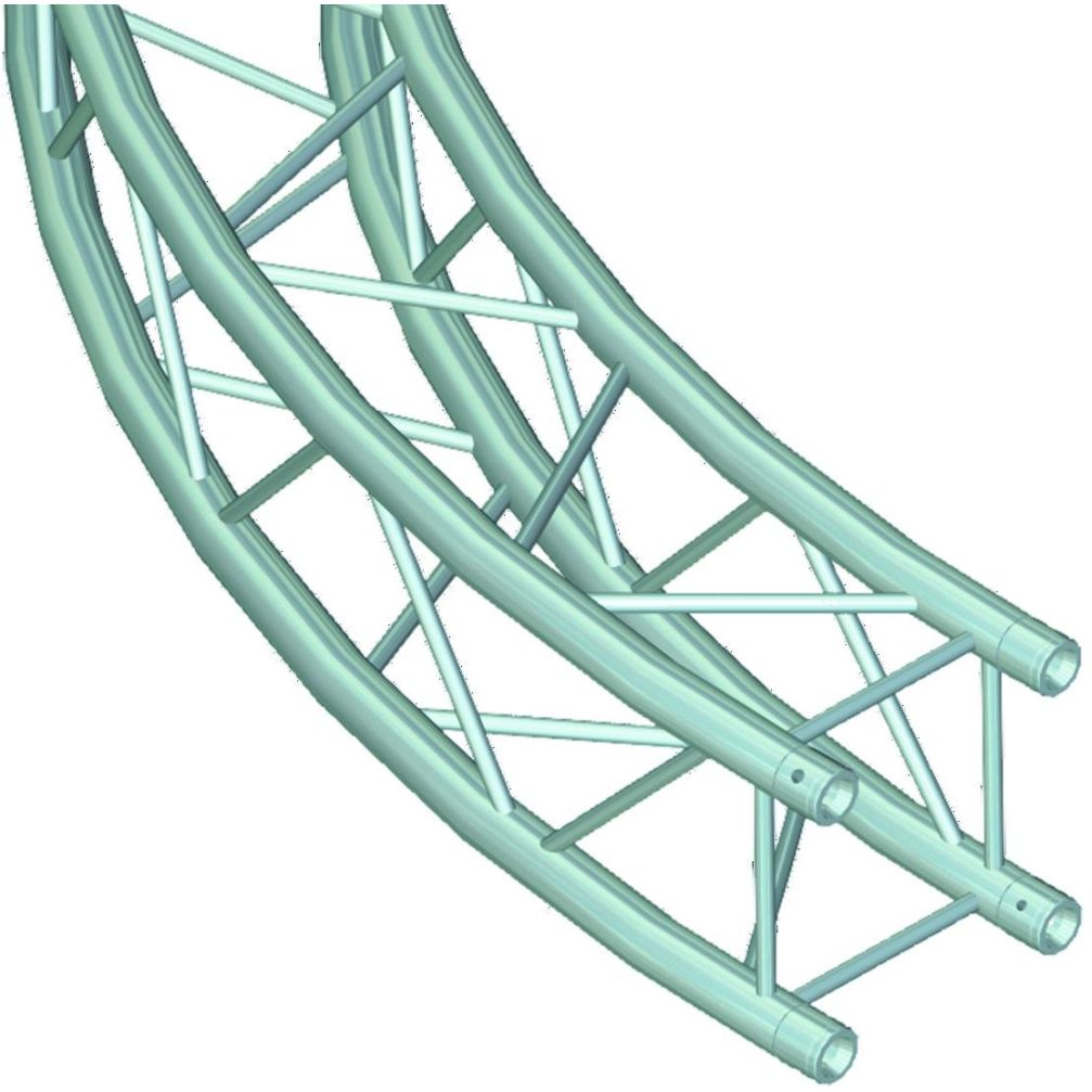 Alutruss Quadlock 6082 Element f.Kreis 2m in.90° von Alutruss