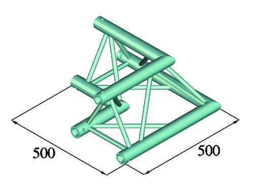 Alutruss TRILOCK 6082AC-21 3-Punkt Traverse Ecke 90° von Alutruss