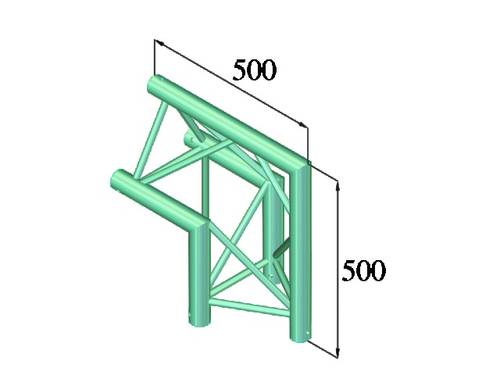 Alutruss TRILOCK 6082AC-24 3-Punkt Traverse Ecke 90° von Alutruss