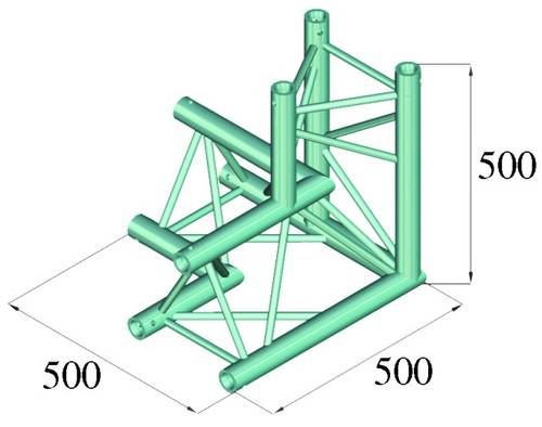 Alutruss TRILOCK 6082AL-33 3-Punkt Traverse 3-Weg-Ecke 90° von Alutruss