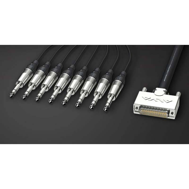 Alva AI25-8TPRO3 Analogue Multi-Cable D-Sub 25 Male to 8x TRS Stereo Jack, 3m von Alva