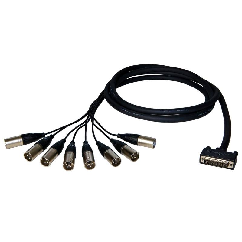 Alva AO25-8X10 Premium Analog-Kabel: D-sub25 -> 8 x XLR-male, 10 m von Alva