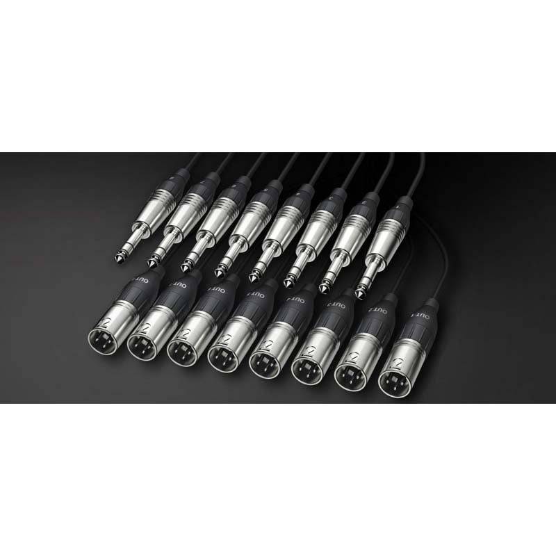 Alva T8X8PRO2 Analogue Multi-Cable 8x TRS Jack to 8x XLR Male, 2m von Alva