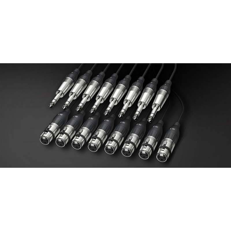 Alva X8T8-PRO2 Analogue Multi-Cable - 8x Female XLR to 8x TRS Jack, 2m von Alva