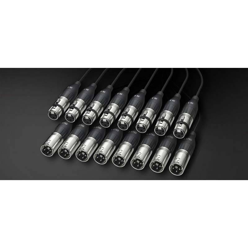 Alva X8X8-PRO2 Analogue Multi-Cable - 8x Male XLR to 8x Female XLR, 2m von Alva
