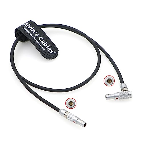 Alvin's Cables 00B 5-poliger Stecker Audiokabel für Red V-Raptor| Red Komodo-X Ersatzkabel für Red DSMC3 5-polig auf Dual XLR Adapter rechts auf rechtwinklig 55 cm | 21,7 Zoll von Alvin's Cables