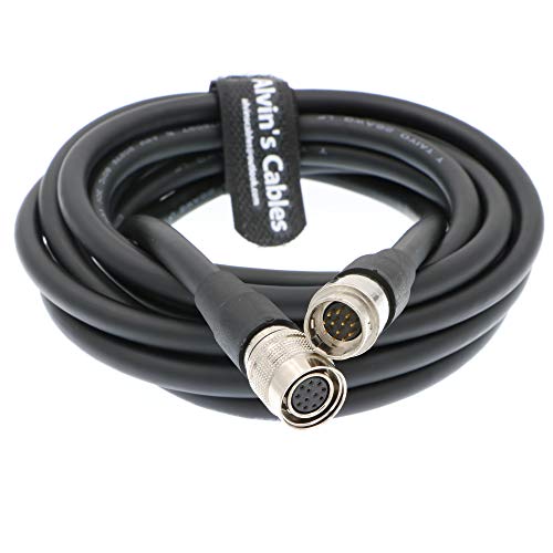 Alvin's Cables 12 Pin Hirose Stecker auf Buchse Koaxial Kabel für Netzwerk Sony Industriekamera 5M von Alvin's Cables