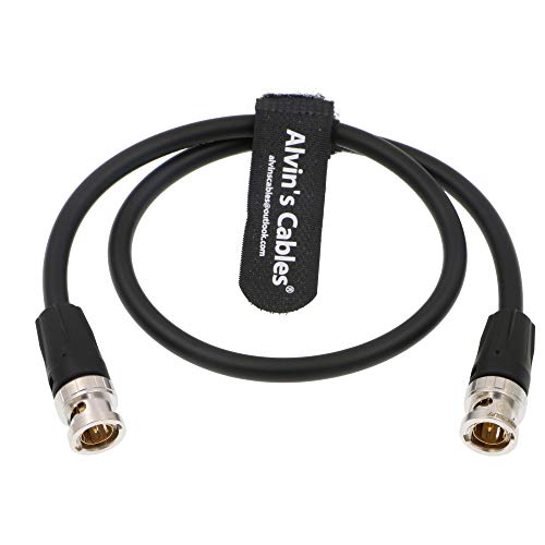 Alvin's Cables 12G SDI Kabel BNC Stecker auf Stecker Koaxial Kabel für 4K Videokamera 50CM Schwarz von Alvin's Cables