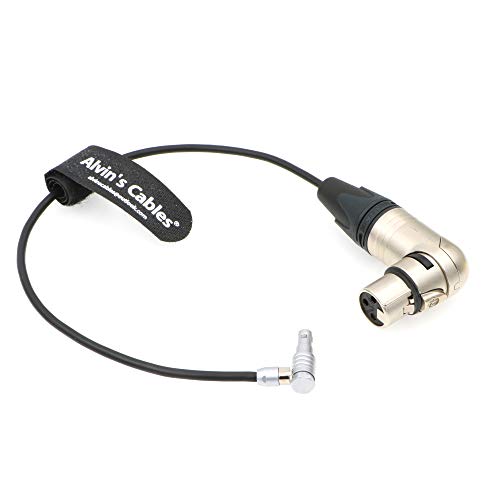Alvin's Cables 5 Pin 00 Rechtwinklig Stecker auf XLR 3 Pin 90 Grad Buchse Audio Kabel für Z CAM E2 Kamera von Alvin's Cables