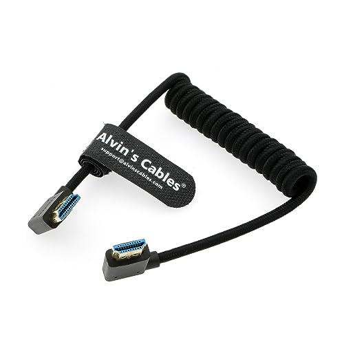Alvin's Cables 8 K 2.1 HDMI-Kabel, Hochgeschwindigkeitskabel, gewickelt, geflochten, für Atomos Ninja V, Portkeys BM5, für Feelworld Monitor, für Canon C300, Z CAM E2, für Sony FS5 | FS7| A7S3 Kameras von Alvin's Cables