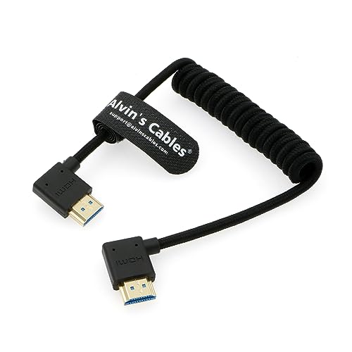 Alvin's Cables 8K 2.1 HDMI-Kabel, Hochgeschwindigkeitskabel, gewickelt, geflochten, für Atomos Ninja V, Portkeys BM5, für Feelworld Monitor, für Canon C300, Z CAM E2, für Sony FS5 | FS7| A7S3 Kameras von Alvin's Cables