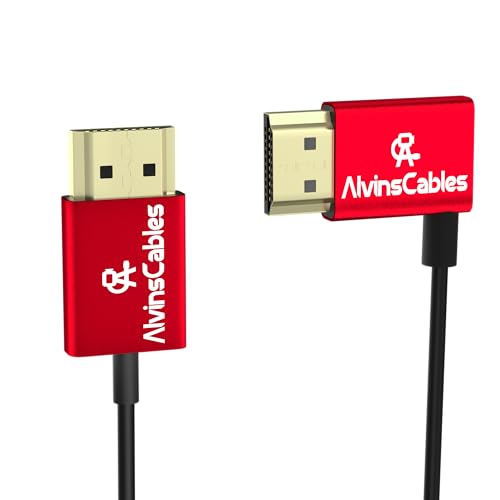 Alvin's Cables 8K 2.1 HDMI-Kabel 48 Gbit/s High Speed Φ2,4 mm ultradünnes HDMI 8K@60Hz 4K@120Hz für Canon C70, für Sony A7 A9, Blackmagic Camera, Atomos, SmallHD, linker Winkel auf gerade 1m Alvin's Cables 8K 2.1 HDMI-Kabel 48 Gbit/s High Speed Φ2,4 mm ultradünnes HDMI 8K@60Hz 4K@120Hz für Canon C70, für Sony A7 A9, Blackmagic Camera, Atomos, SmallHD, linker Winkel auf gerade 1m von Alvin's Cables