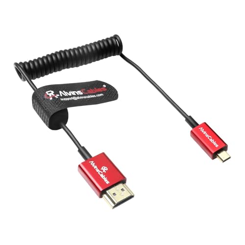 Alvin's Cables 8K 2.1 Micro HDMI auf HDMI Ultradünnes Spiralkabel für Atomos Ninja V, 8K@60Hz 4K@120Hz High-Speed HDMI Kabel für Sony A7RIII A7II A7M3, für Canon R5 M6, für FUJIFILM X-T4 X-T3 Alvin's Cables 8K 2.1 Micro HDMI auf HDMI Ultradünnes Spiralkabel für Atomos Ninja V, 8K@60Hz 4K@120Hz High-Speed HDMI Kabel für Sony A7RIII A7II A7M3, für Canon R5 M6, für FUJIFILM X-T4 X-T3 von Alvin's Cables
