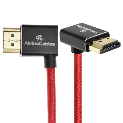 Alvin's Cables 8K HDMI 2.1-Kabel 8K@60Hz 4K@120Hz Hochgeschwindigkeits-Spiralkabel für Atomos Ninja, für Feelworld, für Sony FS5 FS7 FX9, BMPCC, für Canon C300 C500, Winkel von links nach oben, Rot Alvin's Cables 8K HDMI 2.1-Kabel 8K@60Hz 4K@120Hz Hochgeschwindigkeits-Spiralkabel für Atomos Ninja, für Feelworld, für Sony FS5 FS7 FX9, BMPCC, für Canon C300 C500, Winkel von links nach oben, Rot von Alvin's Cables
