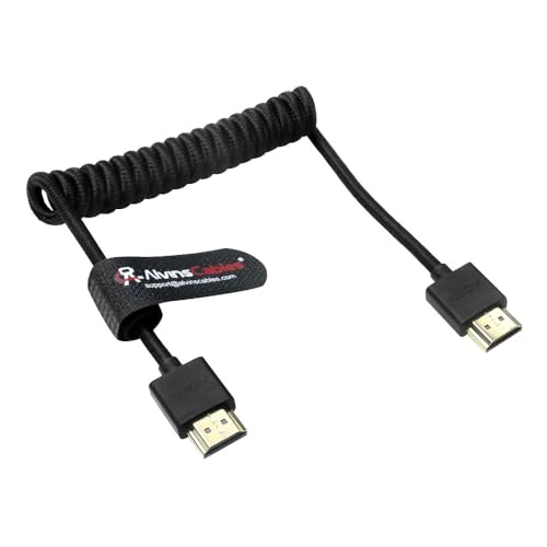 Alvin's Cables 8K HDMI 2.1 Kabel gerollt 2 Fuß, 8K@60Hz Hochgeschwindigkeits-HDMI-Kabel mit geflochtenen und 24K vergoldeten Steckern für Spiele, Heimkino, Monitor, TV, PS5, Xbox, Apple TV, Black Alvin's Cables 8K HDMI 2.1 Kabel gerollt 2 Fuß, 8K@60Hz Hochgeschwindigkeits-HDMI-Kabel mit geflochtenen und 24K vergoldeten Steckern für Spiele, Heimkino, Monitor, TV, PS5, Xbox, Apple TV, Black von Alvin's Cables