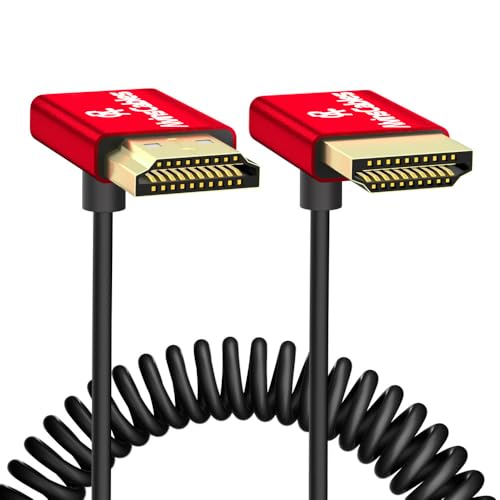 Alvin's Cables 8K HDMI-Kabel 2.1 48 Gbit/s High Speed Φ2,4 mm ultradünnes HDMI 8K@60Hz 4K@120Hz für Sony A7 A9, BMPCC, Canon C70, Atomos Ninja, SmallHD, Spiralkabel mit Aufwärts- und Abwärtswinkel Alvin's Cables 8K HDMI-Kabel 2.1 48 Gbit/s High Speed Φ2,4 mm ultradünnes HDMI 8K@60Hz 4K@120Hz für Sony A7 A9, BMPCC, Canon C70, Atomos Ninja, SmallHD, Spiralkabel mit Aufwärts- und Abwärtswinkel von Alvin's Cables