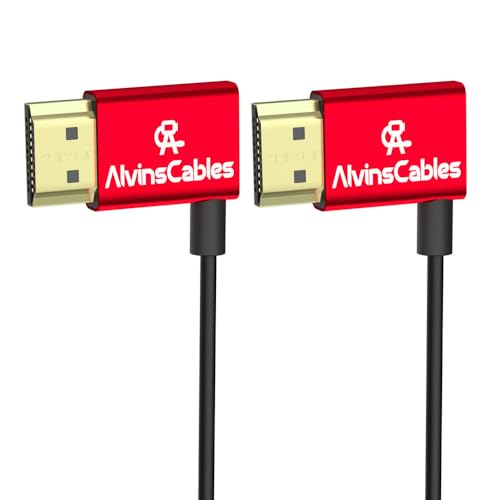 Alvin's Cables 8K HDMI-Kabel 2.1 48 Gbit/s High Speed Φ2,4 mm ultradünnes HDMI 8K@60Hz 4K@120Hz für Sony A7 A9, BMPCC, für Canon C70, für Atomos Ninja, für SmallHD, Winkel von links nach links 30 cm Alvin's Cables 8K HDMI-Kabel 2.1 48 Gbit/s High Speed Φ2,4 mm ultradünnes HDMI 8K@60Hz 4K@120Hz für Sony A7 A9, BMPCC, für Canon C70, für Atomos Ninja, für SmallHD, Winkel von links nach links 30 cm von Alvin's Cables