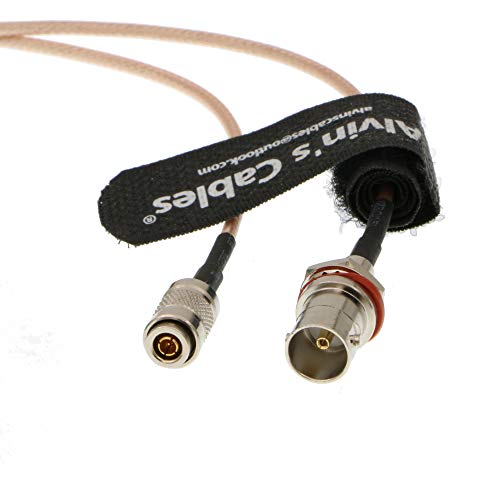 Alvin's Cables BNC Buchse Bulkhead Oring nach DIN 1.0/2.3 Stecker Gerade RG179 Pigtail RF 75ohm Kabel 30CM von Alvin's Cables