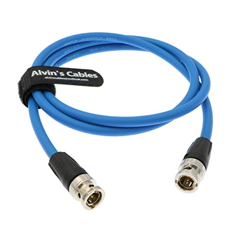 Alvin's Cables BNC Stecker auf Stecker 12G HD SDI Koaxiales Original Kabel für 4K Videokamera 1M von Alvin's Cables