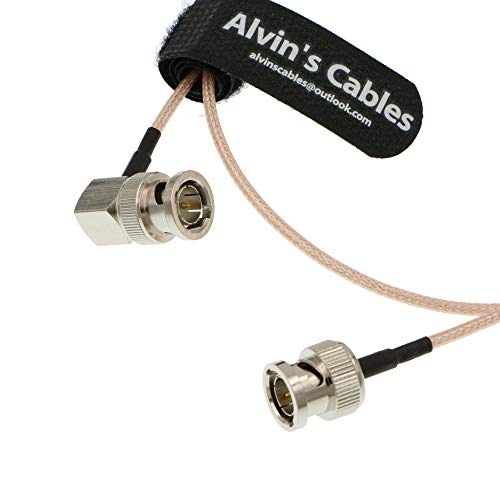 Alvin's Cables BNC Stecker auf Stecker RG179 Koaxialkabel für BMCC Video Blackmagic Kamera rechtwinklig zu Gerade 1M von Alvin's Cables