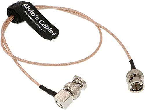Alvin's Cables BNC Stecker auf Stecker rechtwinklig RG179 Koaxialkabel für BMCC Video Blackmagic Kamera 50CM von Alvin's Cables