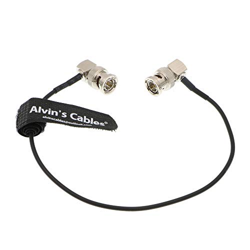 Alvin's Cables Blackmagic RG179 Coax BNC Stecker auf Stecker HD SDI Kabel für BMCC Videokamera Flexible rechtwinklig nach rechts 30CM von Alvin's Cables