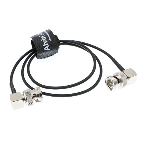 Alvin's Cables Blackmagic RG179 Coax BNC Stecker auf Stecker HD SDI Kabel für BMCC Videokamera Flexible rechtwinklig nach rechts 60CM von Alvin's Cables