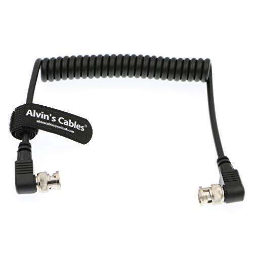 Alvin's Cables HD SDI 3G Spiralkabel Rechtwinklig BNC zu Rechtwinklig BNC von Alvin's Cables