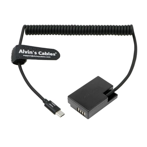 Alvin's Cables LP-E17 Akku Dummy auf USB-C PD gewickeltes Stromkabel für Canon EOS R8 R10 RP 200D 750D 760D 800D 77D 9000D Rebel SL2 SL3 T6i T6S T7i T8i Kiss X8i X9i X10 Kameras von Alvin's Cables