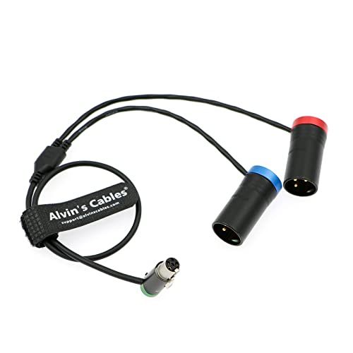 Alvin's Cables 25 cm Audiokabel, XLR auf Dual LP XLR 3-poliger Stecker, für Wisycom-MCR54, Lectrosonics-DCHR-Empfänger, Kameras, tragbare Recorder, Mischpulte Alvin's Cables 25 cm Audiokabel, XLR auf Dual LP XLR 3-poliger Stecker, für Wisycom-MCR54, Lectrosonics-DCHR-Empfänger, Kameras, tragbare Recorder, Mischpulte von Alvin's Cables