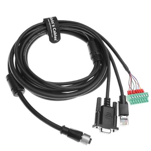 Alvin's Cables M12 A-Code 17-poliges Strom-Daten-Ethernet-Kabel für Hikrobot ID2000 ID3000 Barcodeleser, SC2000 SC3000 Vision-Sensoren, M12 17-polige Buchse auf RJ45 DB9 Schnittstelle, integriertes Alvin's Cables M12 A-Code 17-poliges Strom-Daten-Ethernet-Kabel für Hikrobot ID2000 ID3000 Barcodeleser, SC2000 SC3000 Vision-Sensoren, M12 17-polige Buchse auf RJ45 DB9 Schnittstelle, integriertes von Alvin's Cables