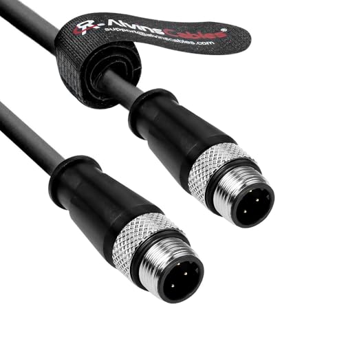 Alvin's Cables M12 D-Code 4 Pin Stecker M12 D-Code 4 Pin Ethernet-Kabel für Keyence Baumer Sick Kamera, hochwertiges CAT6A-Kabel für industrielle Automatisierung, Ethercat/Profinet 65,6ft/20m, Robotik Alvin's Cables M12 D-Code 4 Pin Stecker M12 D-Code 4 Pin Ethernet-Kabel für Keyence Baumer Sick Kamera, hochwertiges CAT6A-Kabel für industrielle Automatisierung, Ethercat/Profinet 65,6ft/20m, Robotik von Alvin's Cables