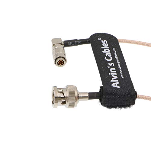 Alvin's Cables RG179 DIN 1.0/2.3 Rechtwinklig auf BNC Stecker 75Ohm HD SDI Kabel für Blackmagic 1M von Alvin's Cables