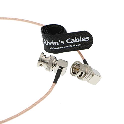 Alvin's Cables RG179 Koaxialkabel BNC Stecker auf Stecker für BMCC Video Blackmagic Kamera Rechtwinklig 60CM von Alvin's Cables